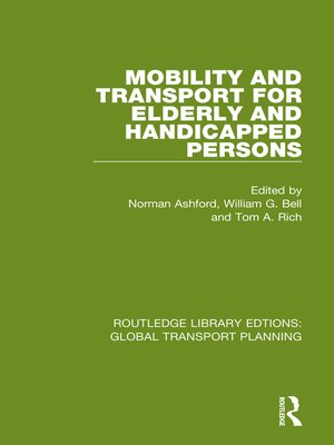 cover image of Mobility and Transport for Elderly and Handicapped Persons